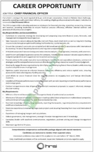 Chief Financial Officer (CFO) - Public Sector Organization