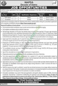 Naib Qasid / Chowkidar - WAPDA