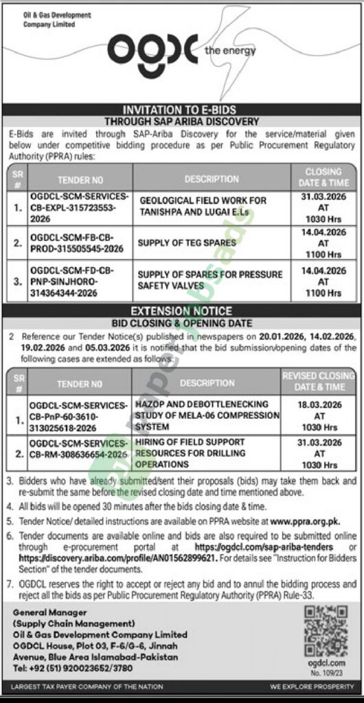 Misc. Service / Material - OGDC