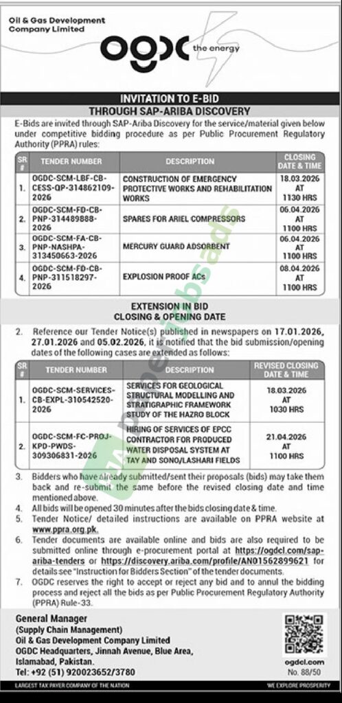 Misc. Service/Material - OGDC