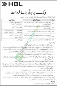 Bank Property for Sale - HBL