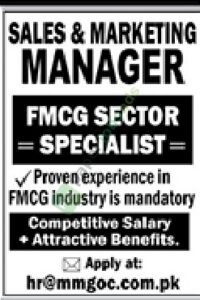 Sales & Markerting Manager - FMCG Company
